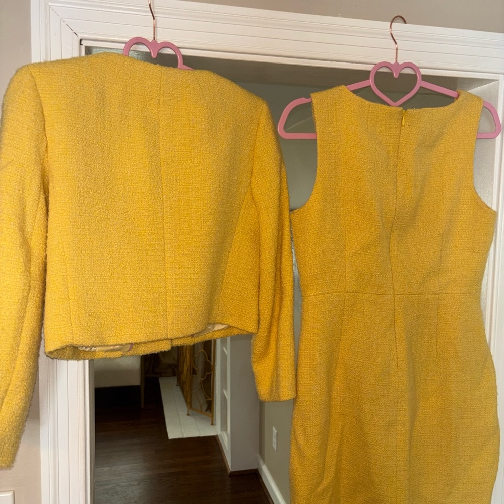 NWT J. Crew Yellow Dress & Jacket Set - Picture 14 of 17